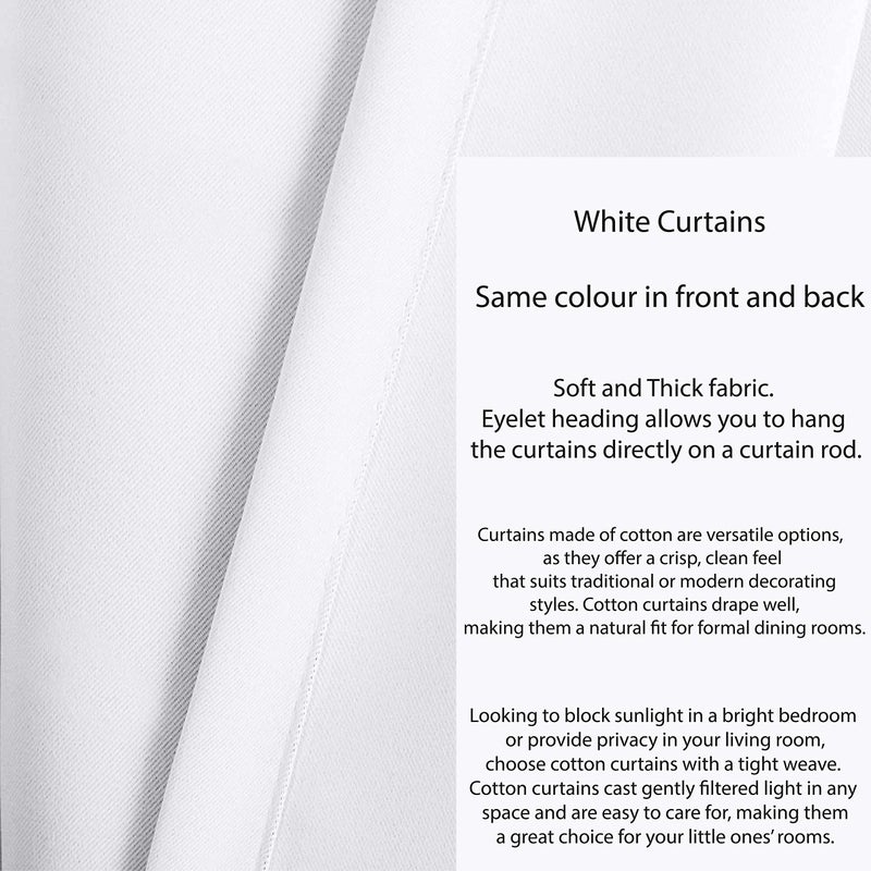 Tiny Break 100% Cotton Window Curtain Valance - Moderate Room Darkening Rod Pocket Straight Window Topper Treatment for Kitchen/Basement/Living Room/Bedroom - 58" Wide by 18" Long, White, Pack of 1 - Image 3